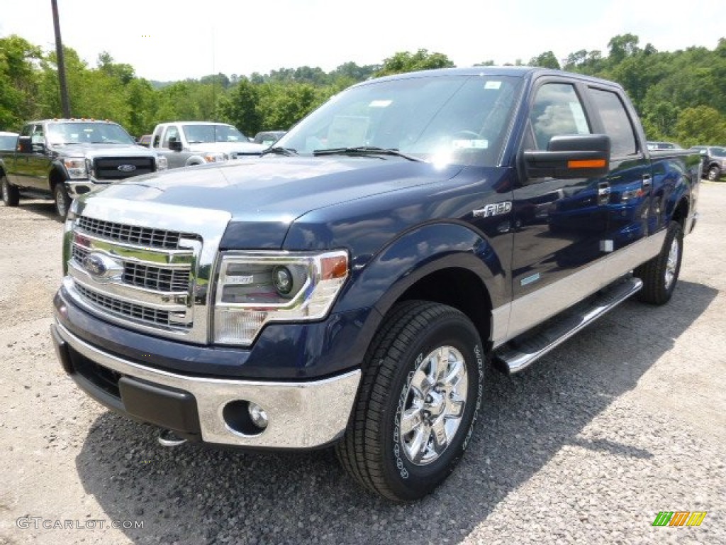 2014 F150 XLT SuperCrew 4x4 - Blue Jeans / Steel Grey photo #4