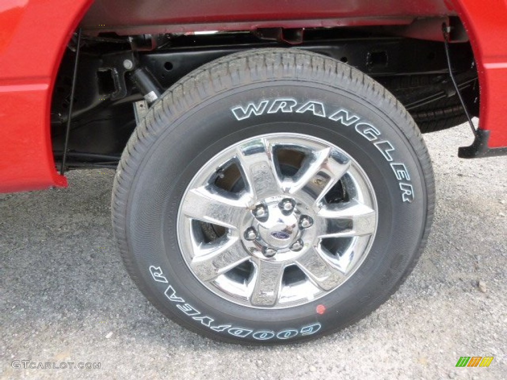 2014 F150 XLT SuperCrew 4x4 - Race Red / Steel Grey photo #9