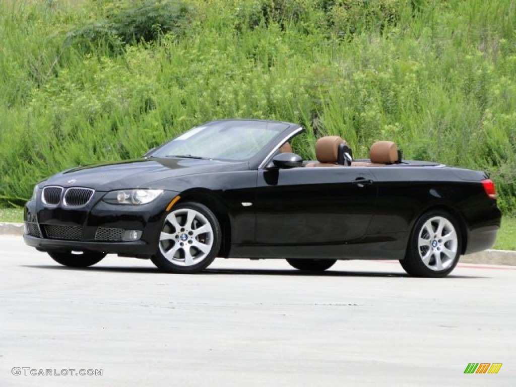 2008 3 Series 335i Convertible - Jet Black / Saddle Brown/Black photo #3