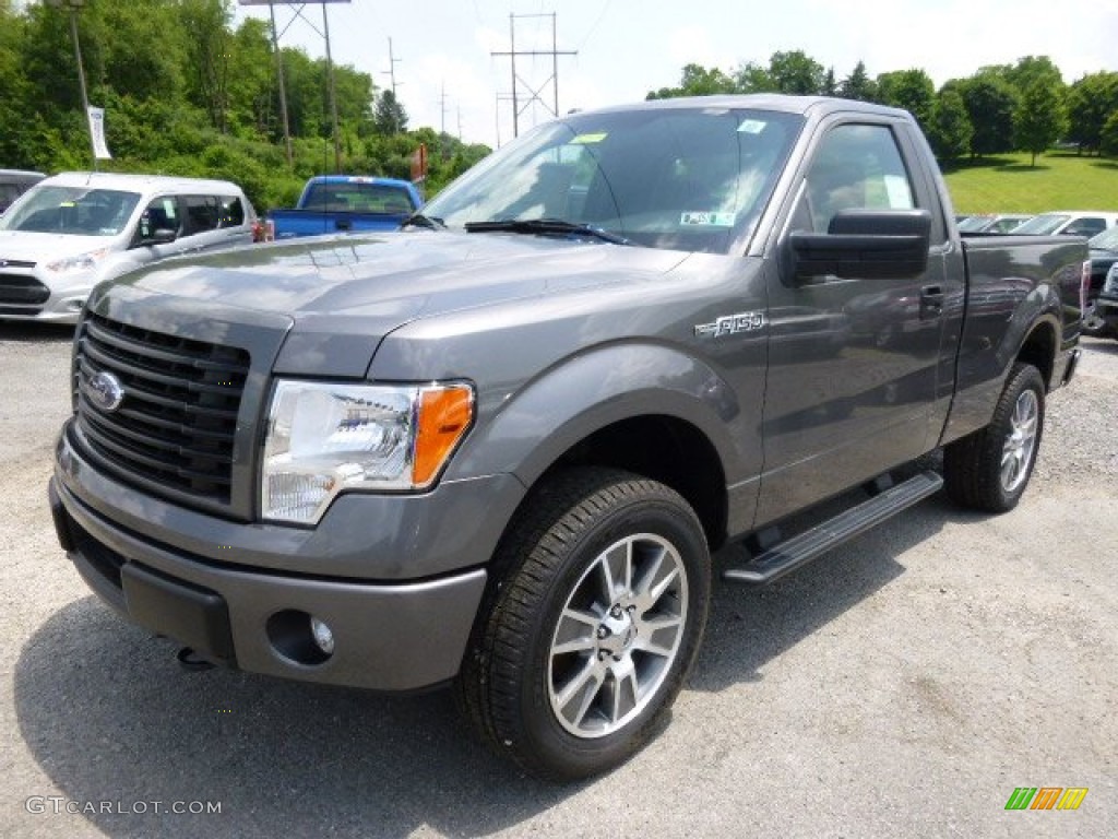 2014 F150 STX Regular Cab 4x4 - Sterling Grey / Black photo #4