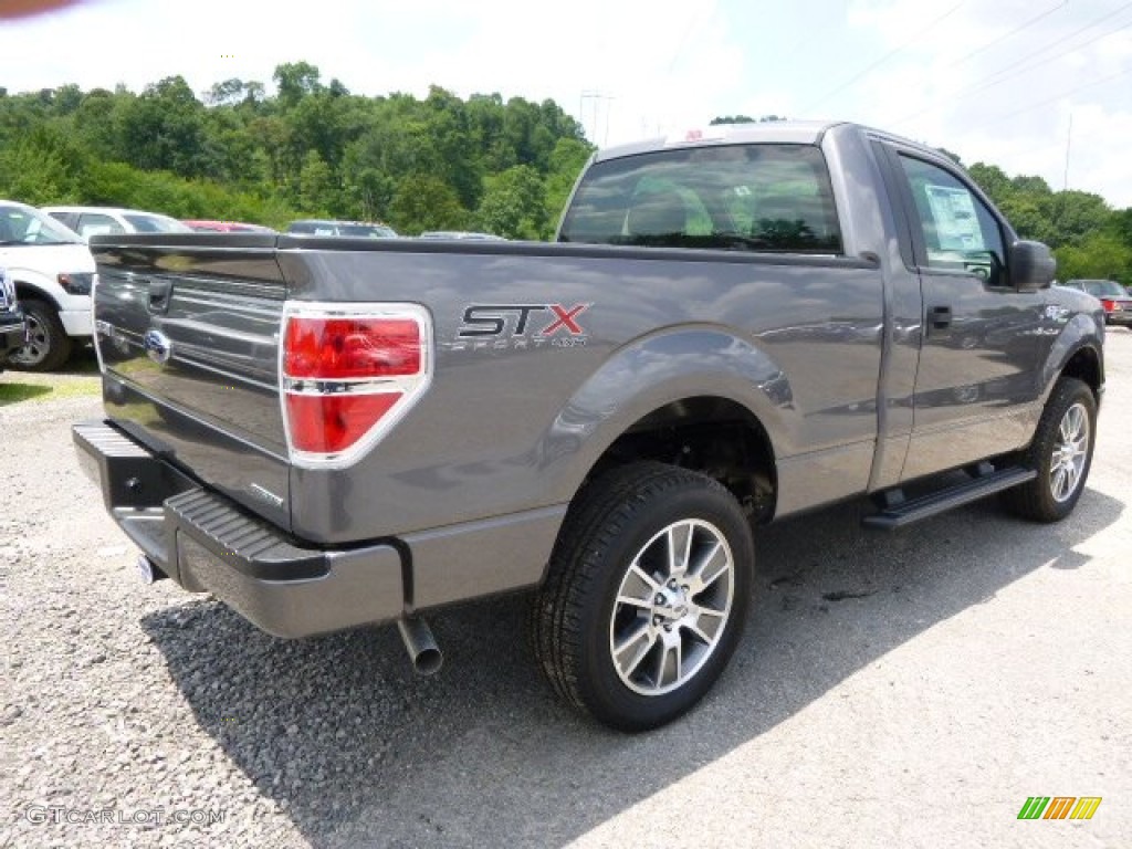 2014 F150 STX Regular Cab 4x4 - Sterling Grey / Black photo #8