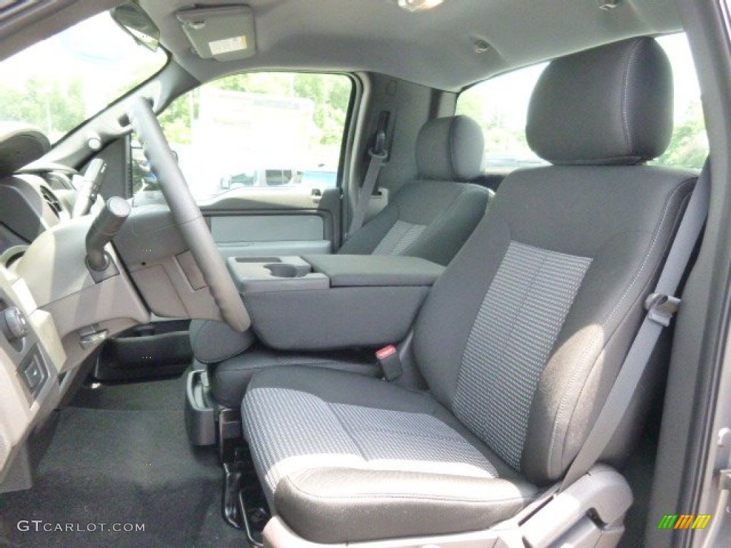 Black Interior 2014 Ford F150 STX Regular Cab 4x4 Photo #94909322