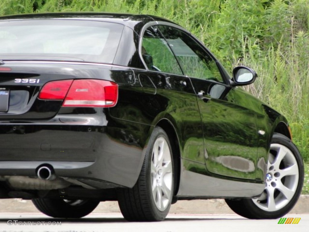 2008 3 Series 335i Convertible - Jet Black / Saddle Brown/Black photo #28