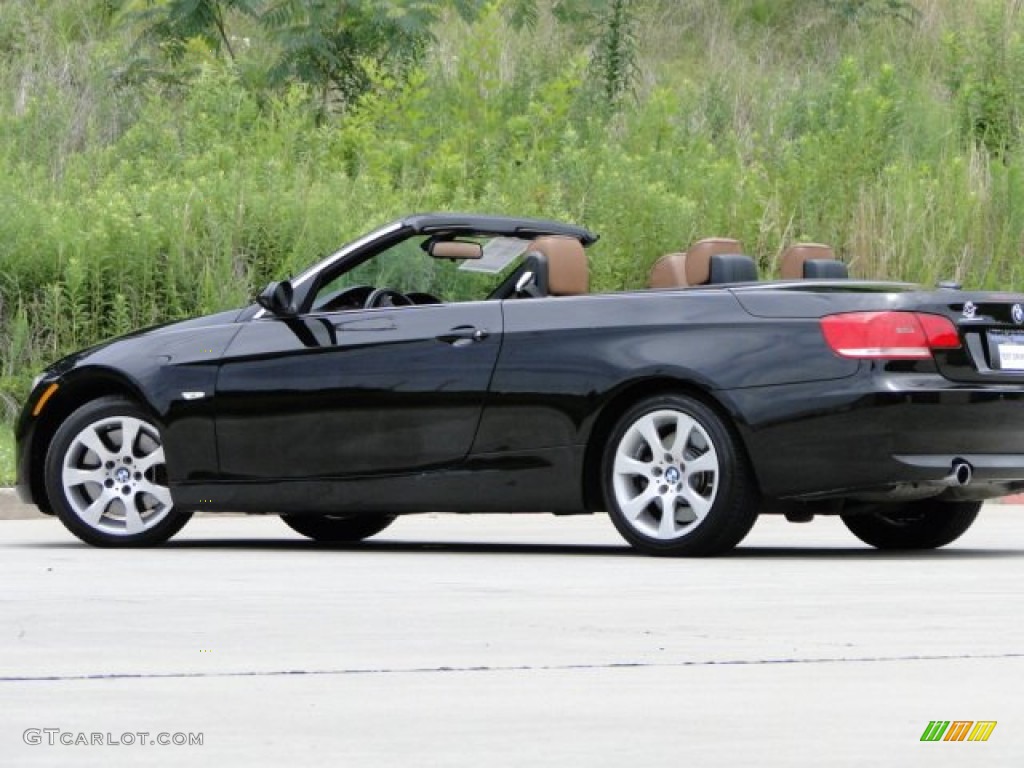 2008 3 Series 335i Convertible - Jet Black / Saddle Brown/Black photo #30