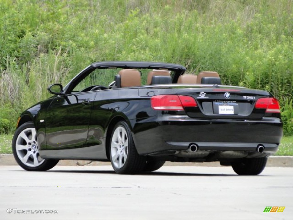 2008 3 Series 335i Convertible - Jet Black / Saddle Brown/Black photo #32