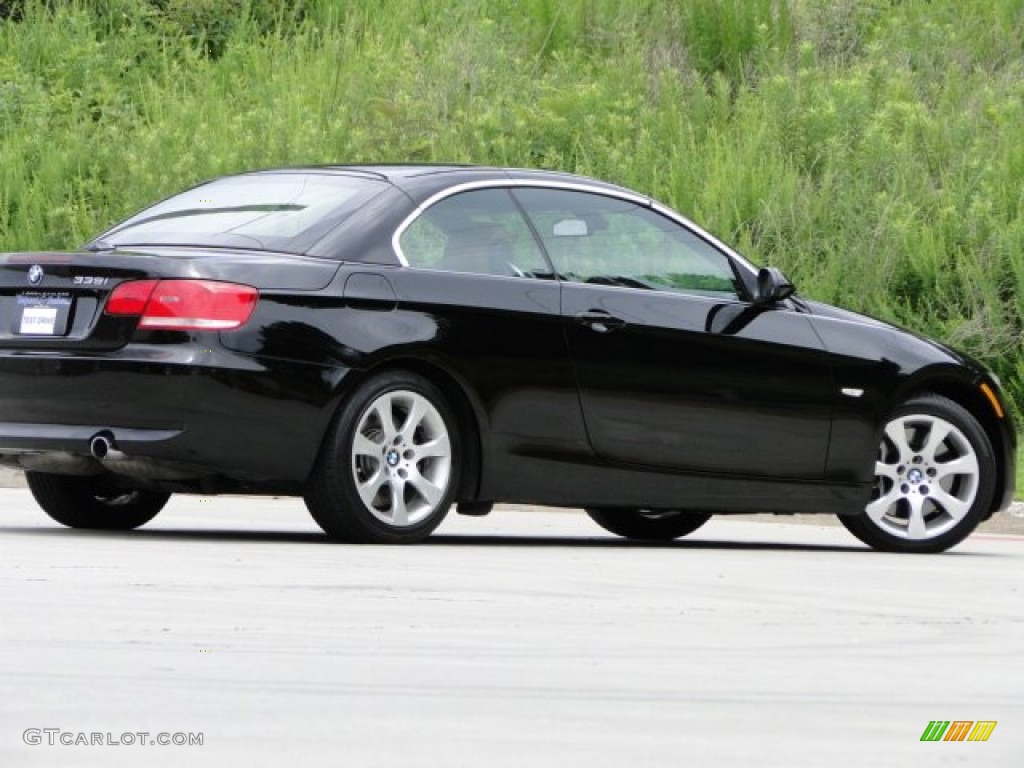 2008 3 Series 335i Convertible - Jet Black / Saddle Brown/Black photo #39