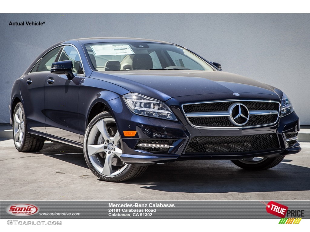 2014 CLS 550 Coupe - Lunar Blue Metallic / Almond/Mocha photo #1