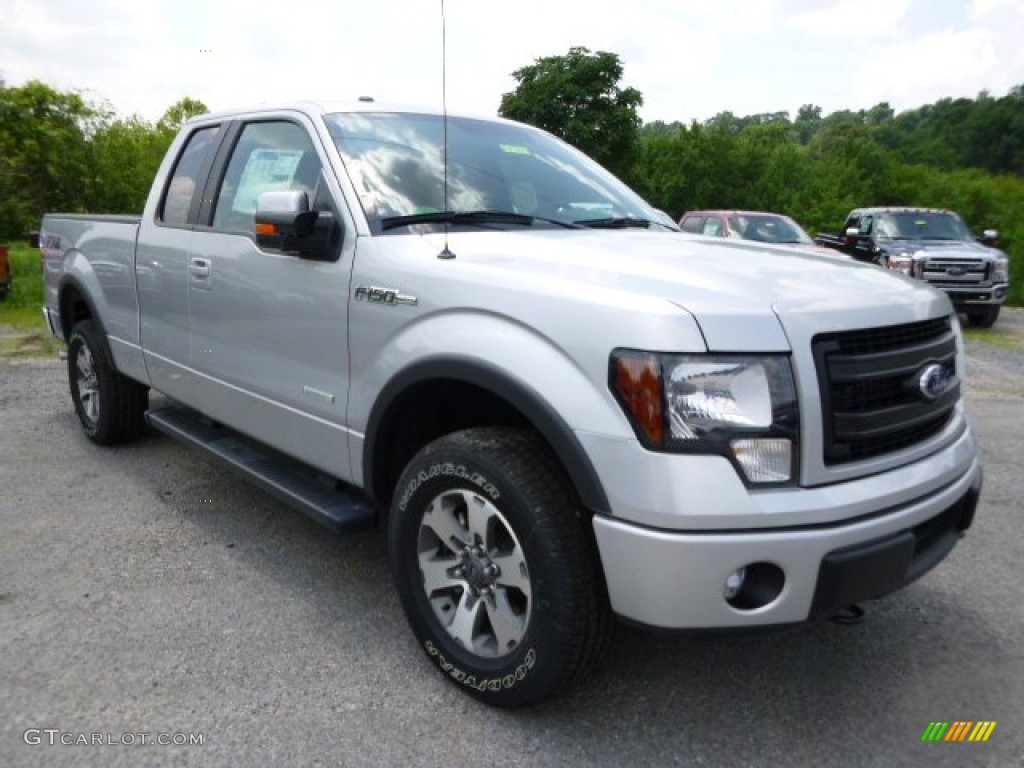 2014 F150 FX4 SuperCab 4x4 - Ingot Silver / Black photo #2