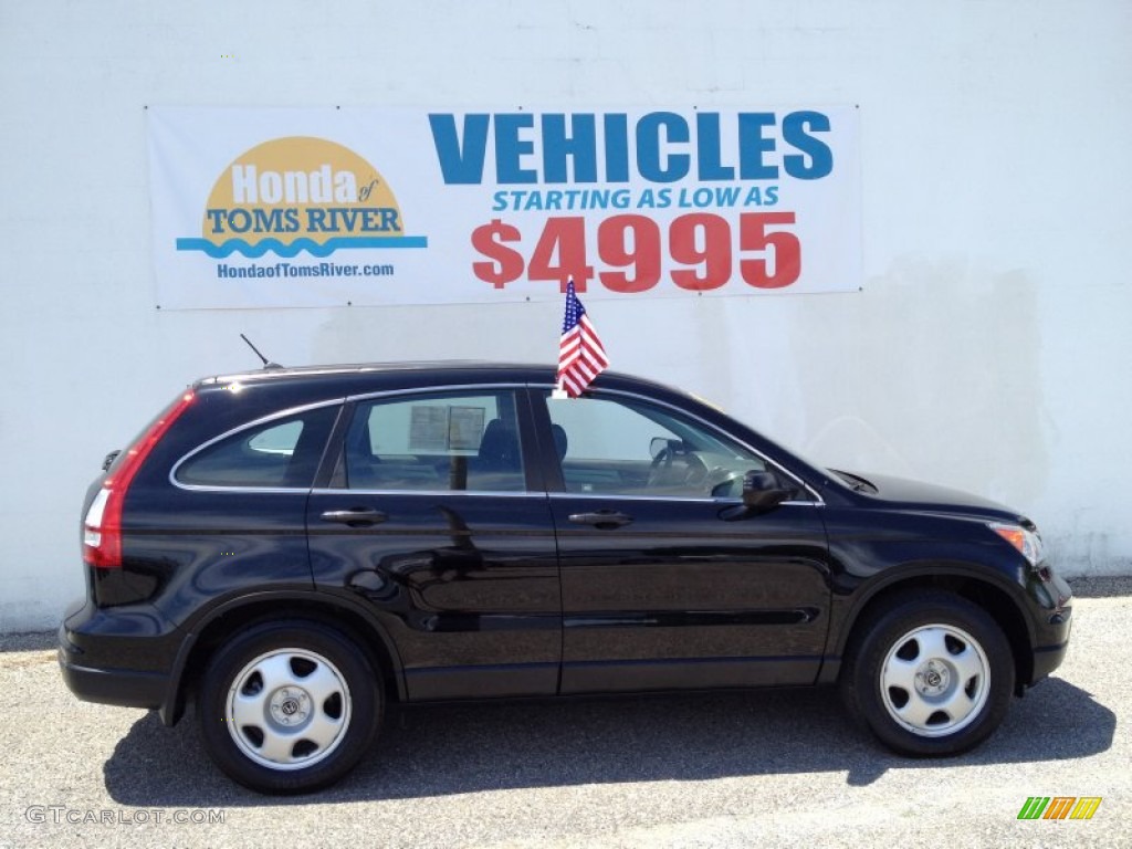 2011 CR-V LX 4WD - Crystal Black Pearl / Black photo #24