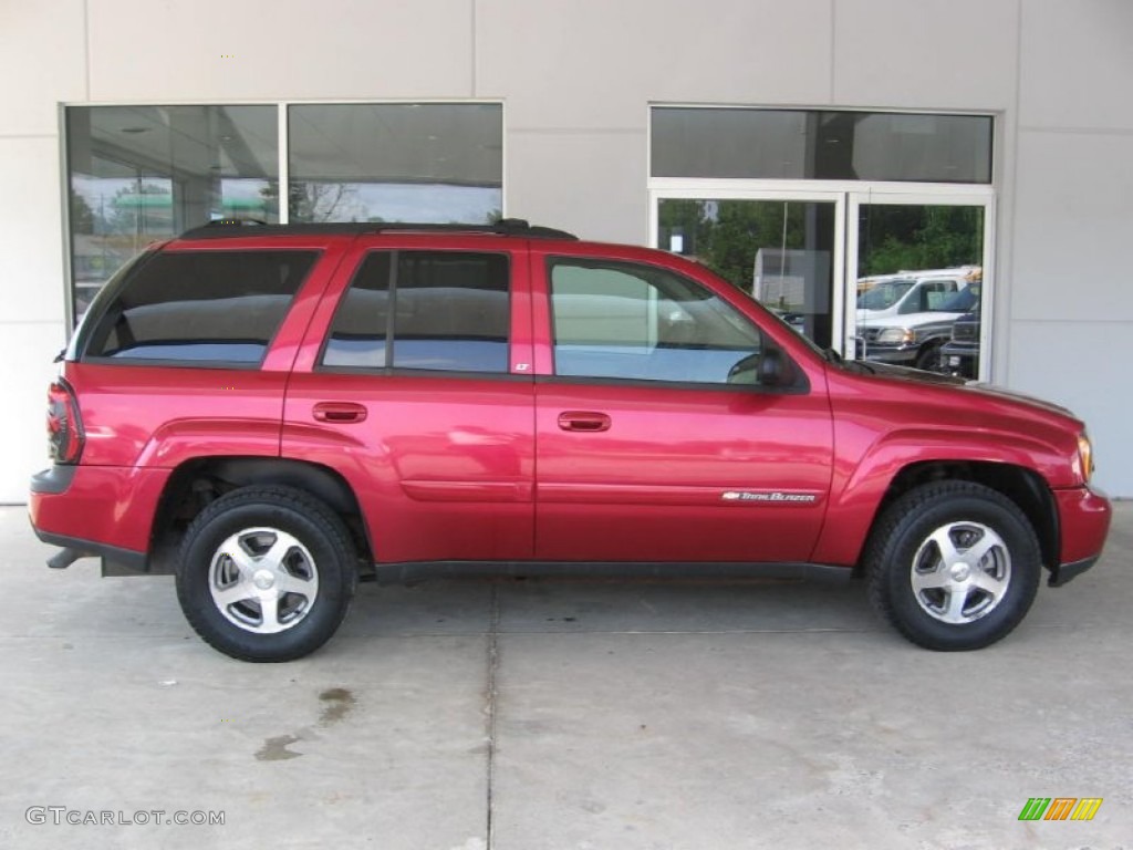 2004 TrailBlazer LT - Majestic Red Metallic / Medium Pewter photo #2