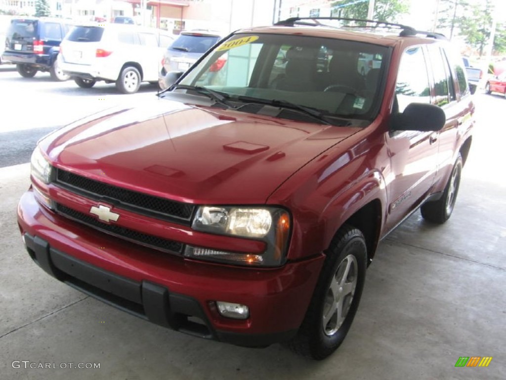 2004 TrailBlazer LT - Majestic Red Metallic / Medium Pewter photo #25