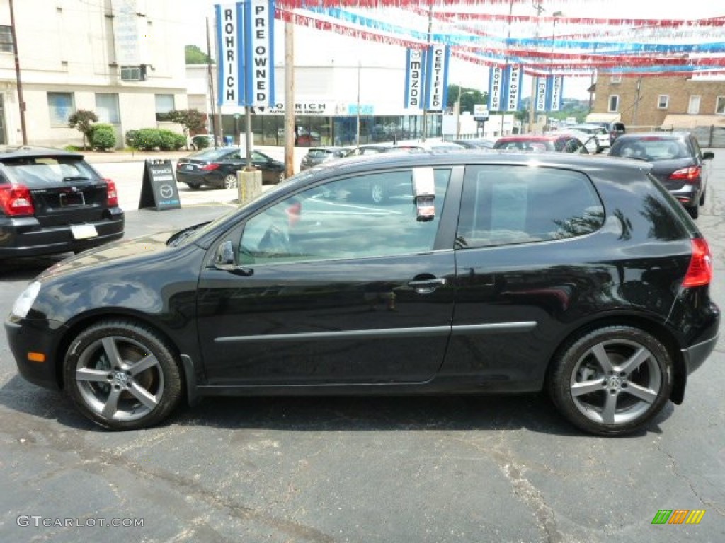 2009 Rabbit 2 Door - Black / Anthracite photo #2