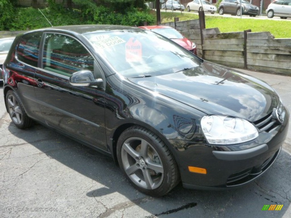 2009 Rabbit 2 Door - Black / Anthracite photo #3