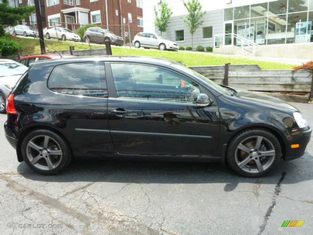 2009 Rabbit 2 Door - Black / Anthracite photo #14