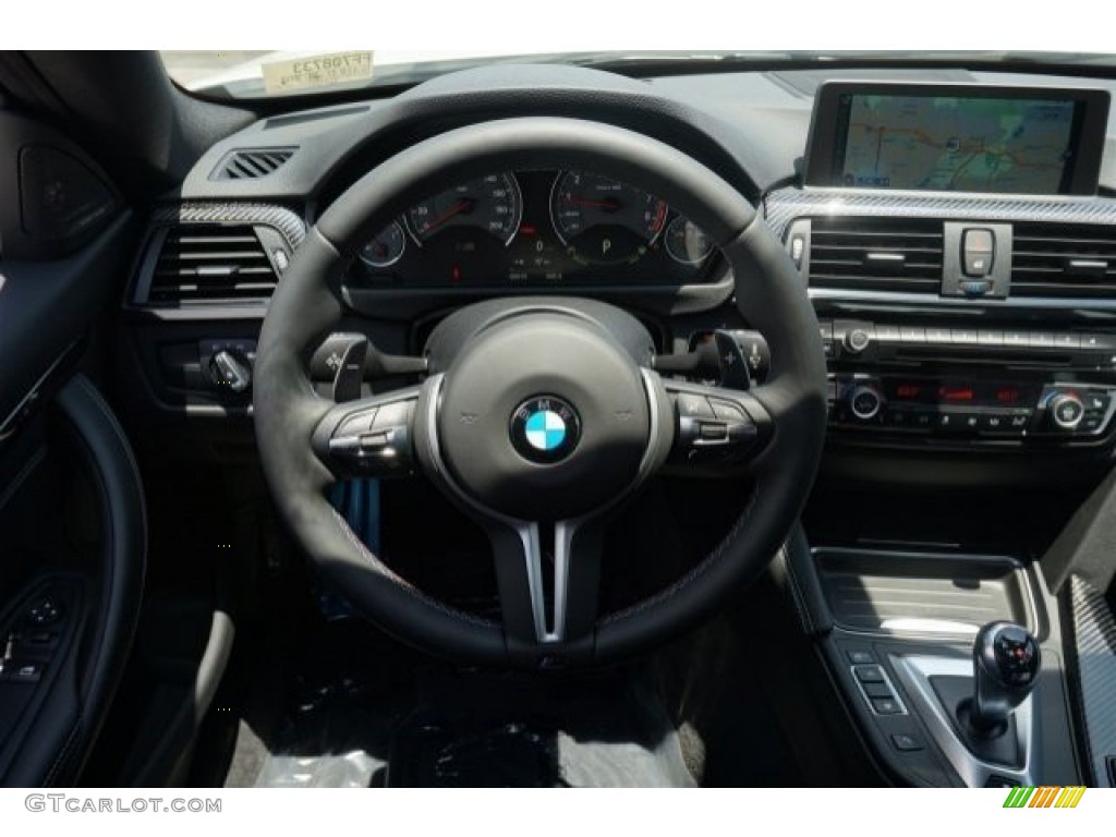 2015 BMW M4 Coupe Black Steering Wheel Photo #94915514