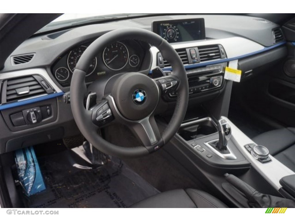 Black Interior 2015 BMW 4 Series 435i Gran Coupe Photo #94915574