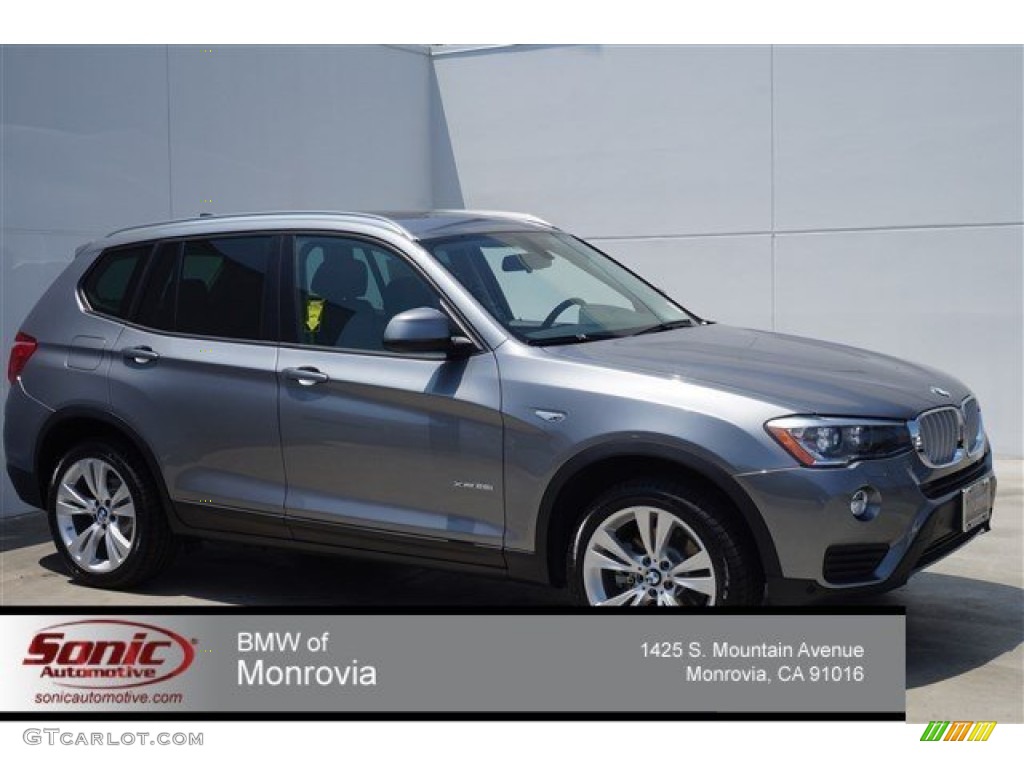 2015 X3 xDrive28i - Space Grey Metallic / Black photo #1