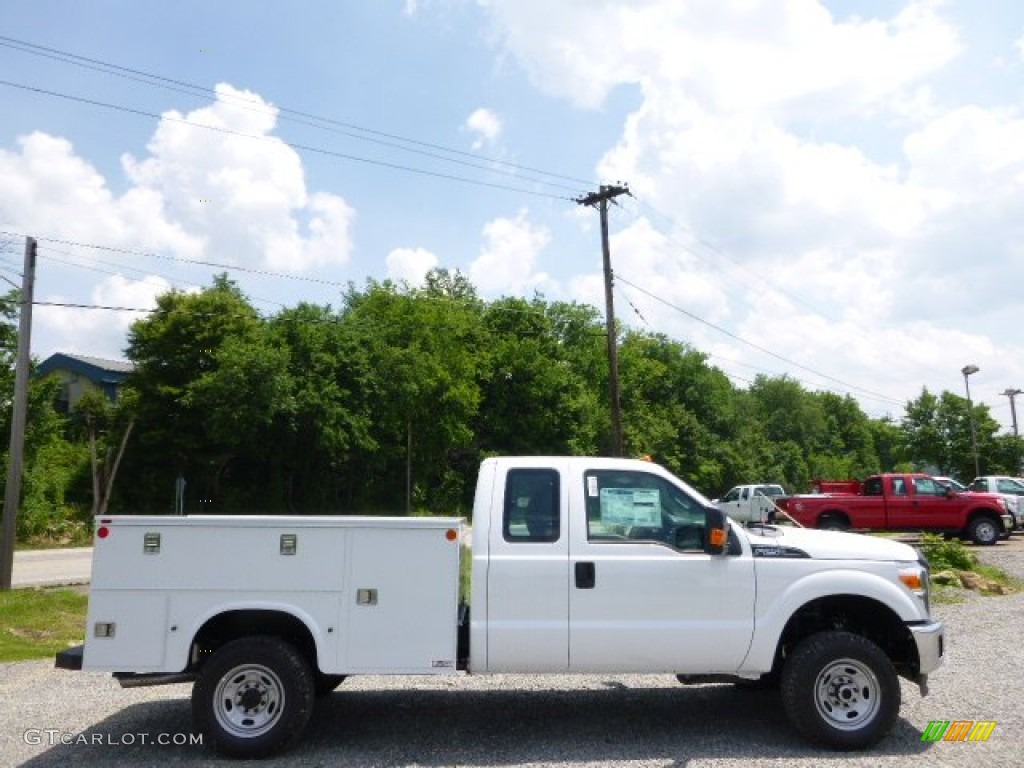 2015 F250 Super Duty XL Super Cab 4x4 Utility - Oxford White / Steel photo #1
