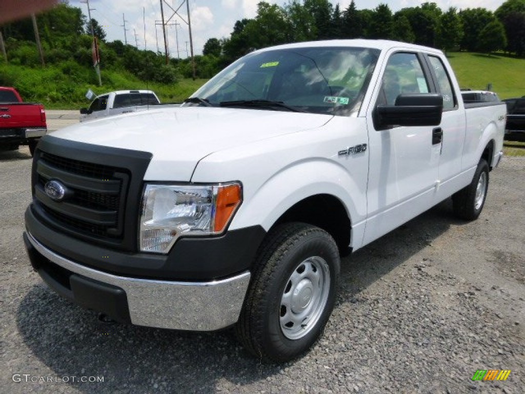 2014 F150 XL SuperCab 4x4 - Oxford White / Steel Grey photo #4