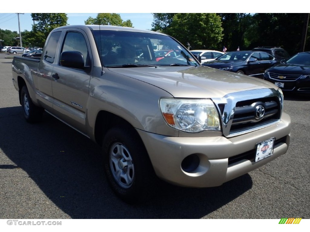 2005 Tacoma Access Cab - Desert Sand Mica / Graphite Gray photo #3