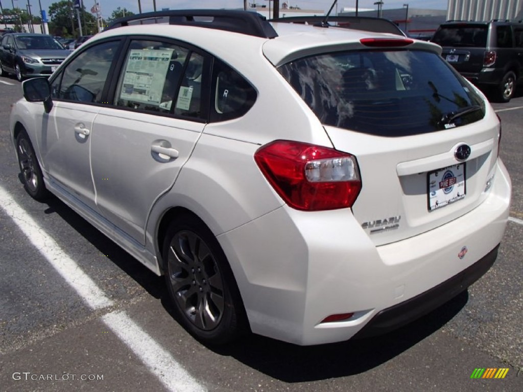 2014 Impreza 2.0i Sport Limited 5 Door - Satin White Pearl / Ivory photo #2