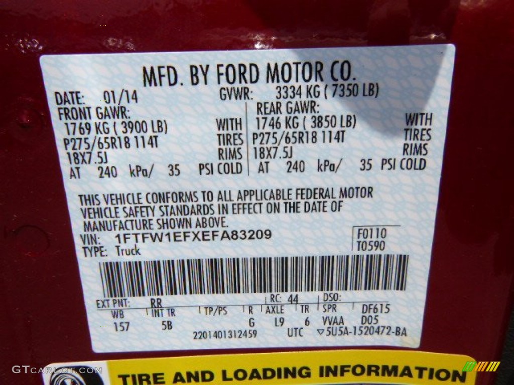 2014 F150 FX4 SuperCrew 4x4 - Ruby Red / Black photo #20