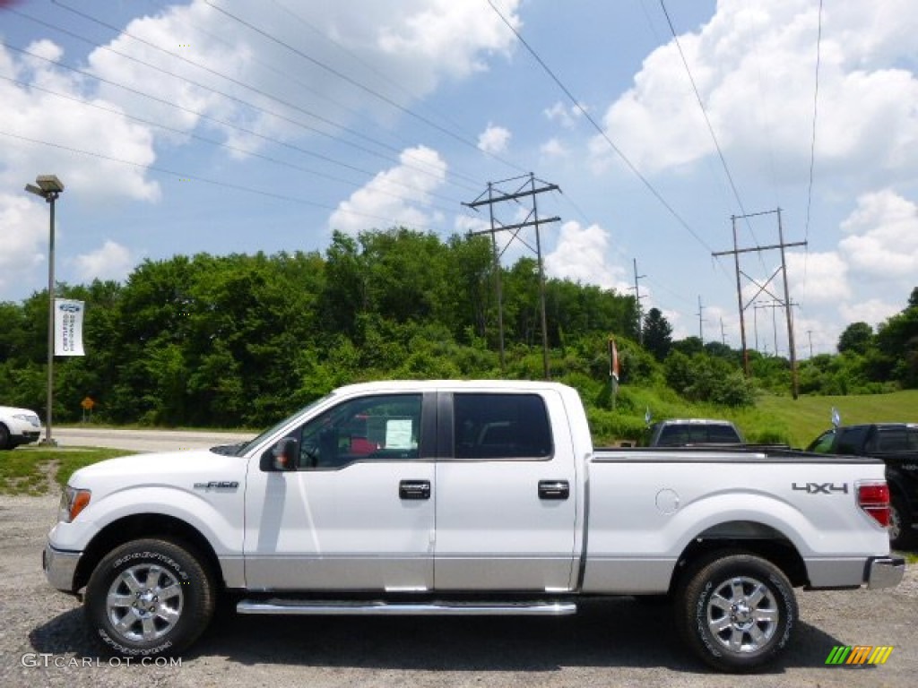 2014 F150 XLT SuperCrew 4x4 - Oxford White / Steel Grey photo #5