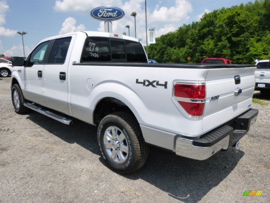 2014 F150 XLT SuperCrew 4x4 - Oxford White / Steel Grey photo #6