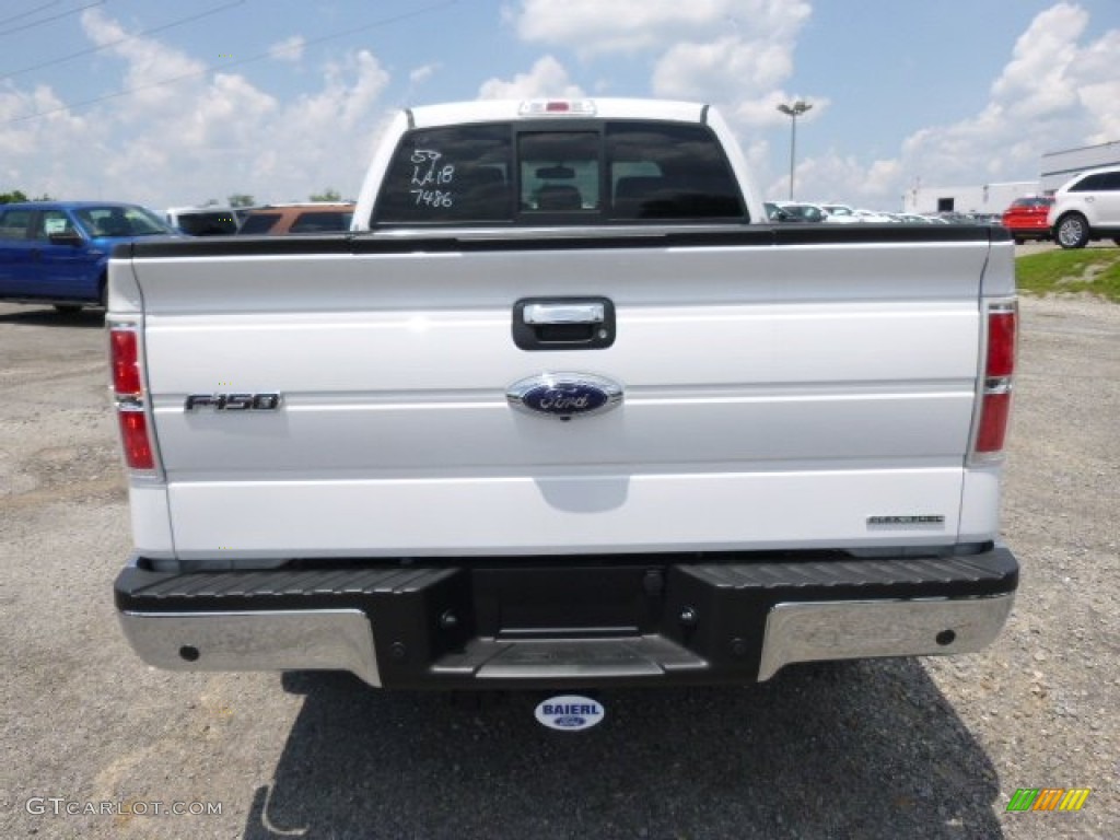 2014 F150 XLT SuperCrew 4x4 - Oxford White / Steel Grey photo #7