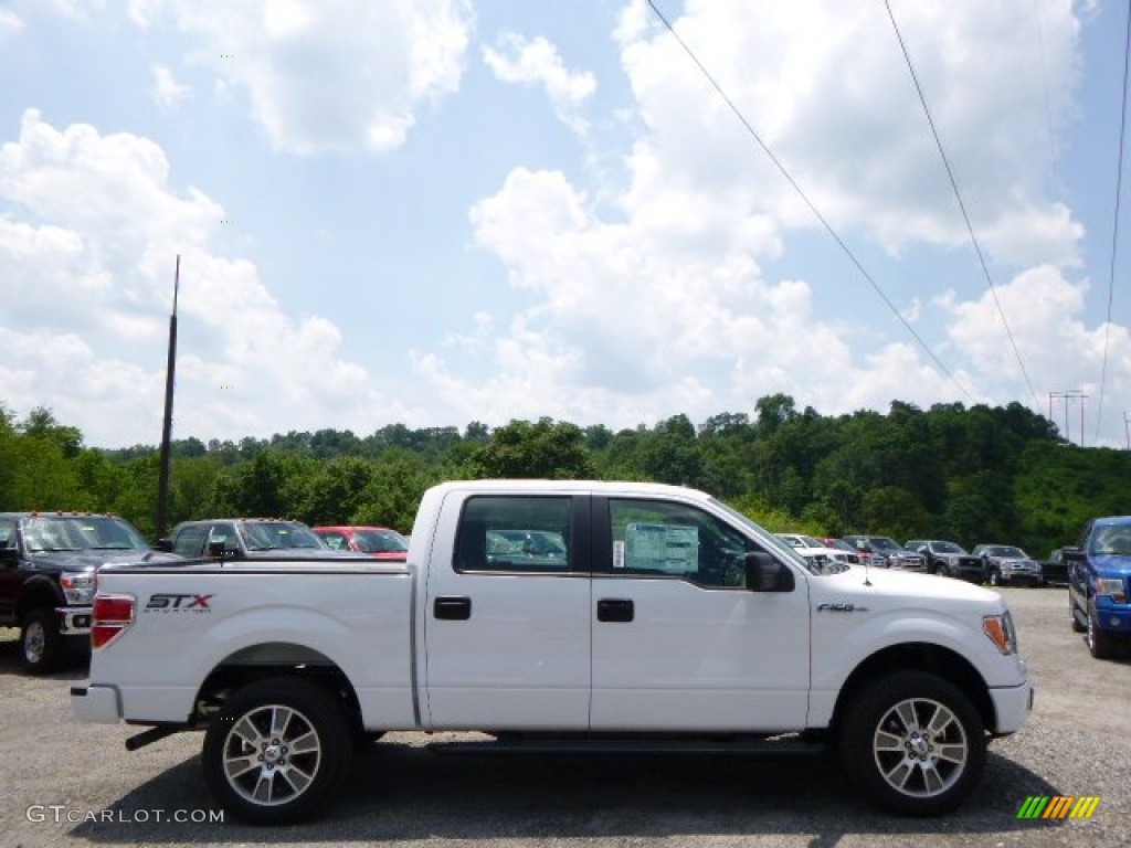 2014 F150 STX SuperCrew 4x4 - Oxford White / Black photo #1
