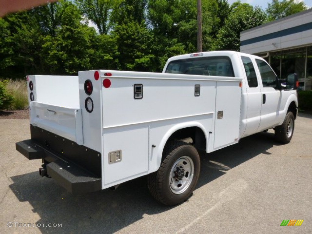 2015 F250 Super Duty XL Super Cab 4x4 Utility - Oxford White / Steel photo #8