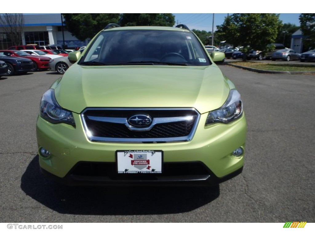 2014 XV Crosstrek Hybrid - Plasma Green / Black photo #2