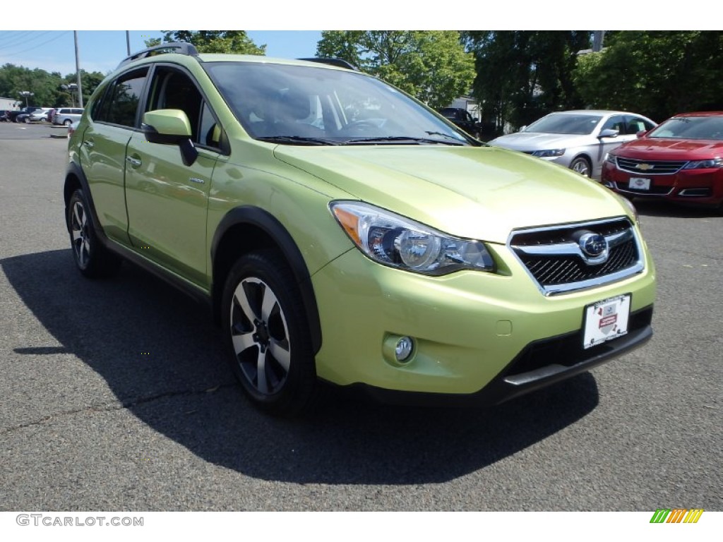 2014 XV Crosstrek Hybrid - Plasma Green / Black photo #3