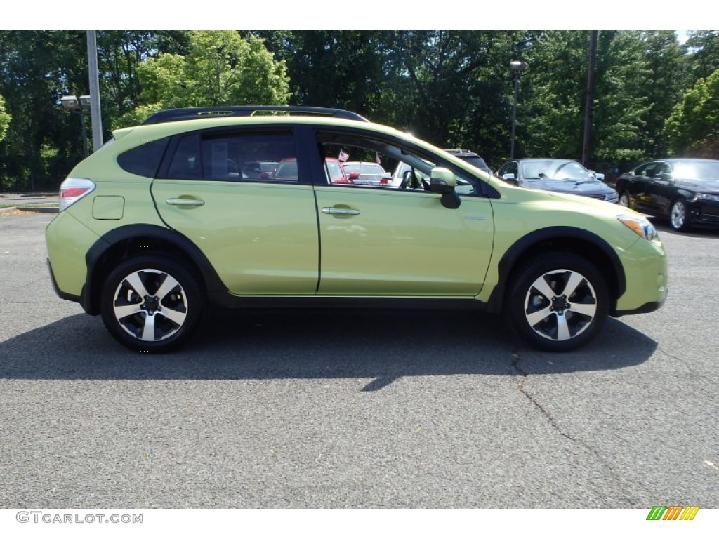 2014 XV Crosstrek Hybrid - Plasma Green / Black photo #4