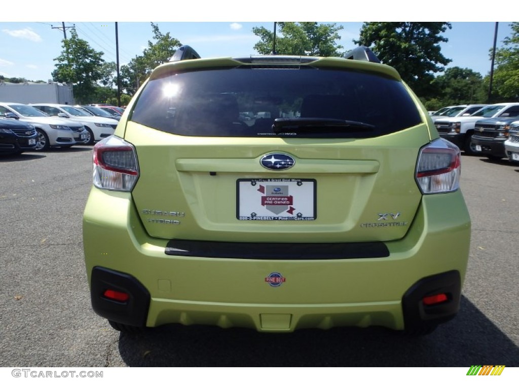 2014 XV Crosstrek Hybrid - Plasma Green / Black photo #6