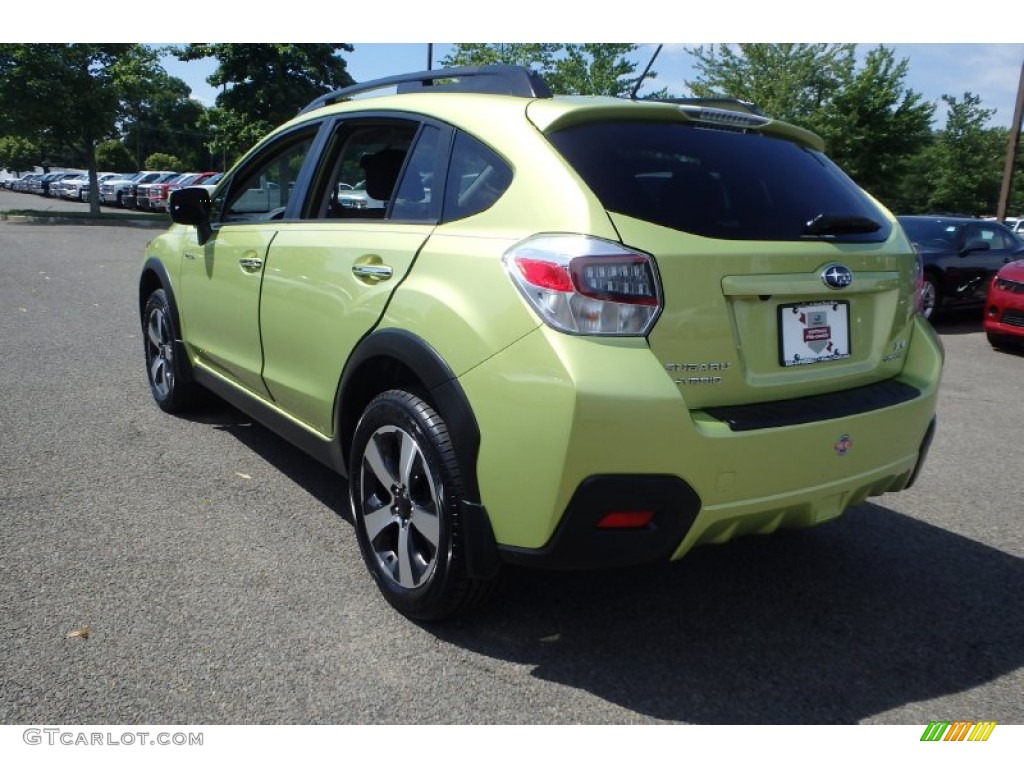 2014 XV Crosstrek Hybrid - Plasma Green / Black photo #7