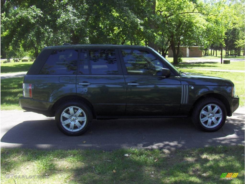 2008 Range Rover V8 HSE - Tonga Green Pearlescent / Sand photo #6