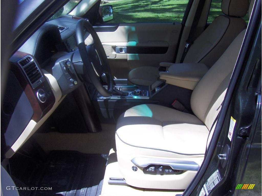 2008 Range Rover V8 HSE - Tonga Green Pearlescent / Sand photo #10