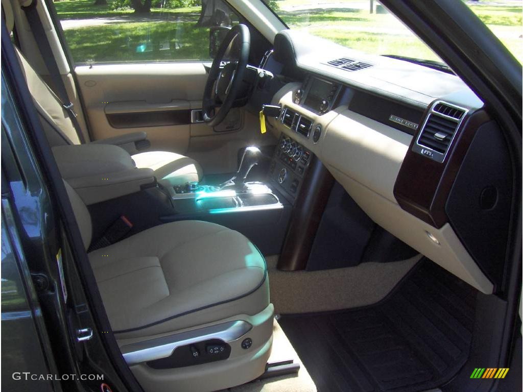 2008 Range Rover V8 HSE - Tonga Green Pearlescent / Sand photo #12
