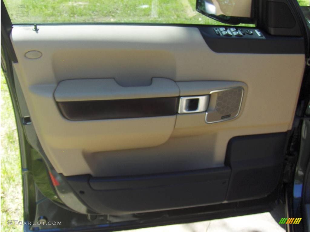2008 Range Rover V8 HSE - Tonga Green Pearlescent / Sand photo #14