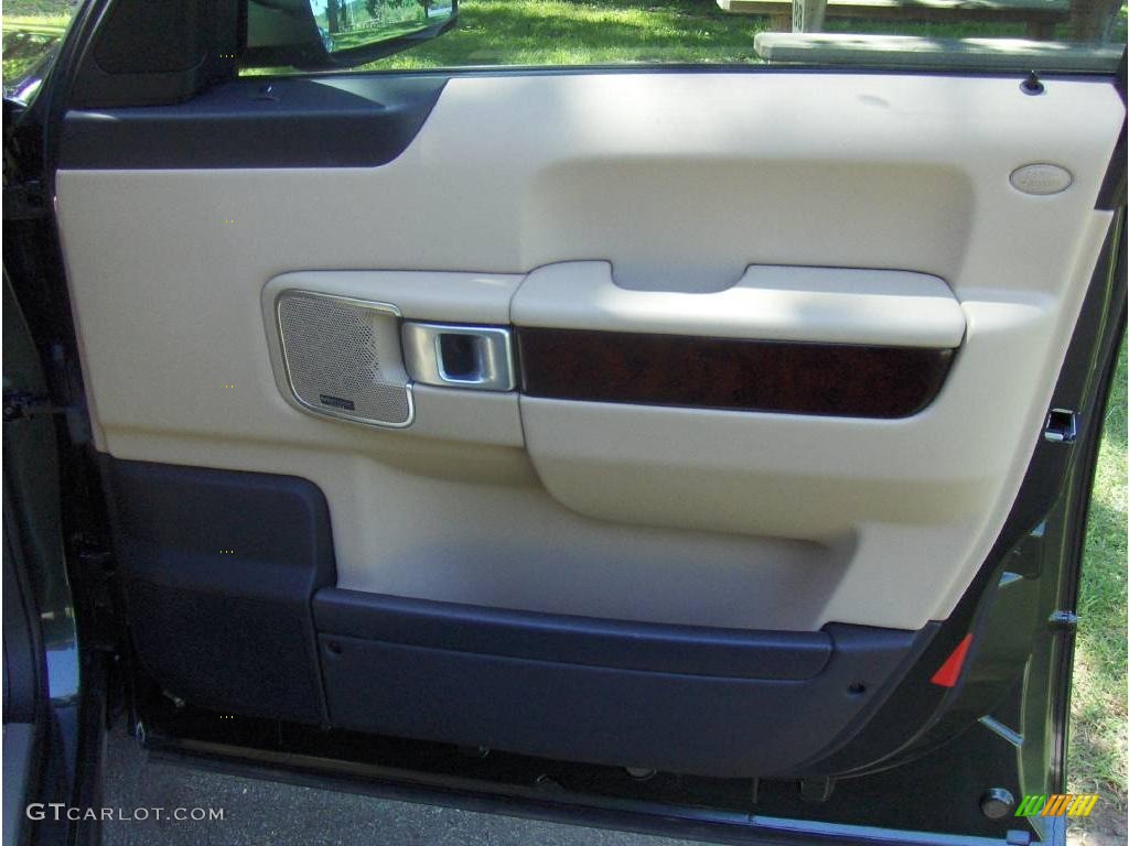 2008 Range Rover V8 HSE - Tonga Green Pearlescent / Sand photo #15