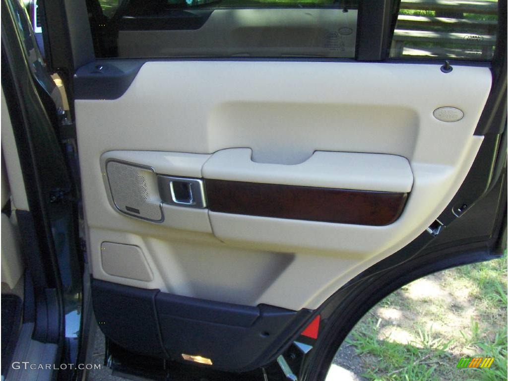 2008 Range Rover V8 HSE - Tonga Green Pearlescent / Sand photo #16