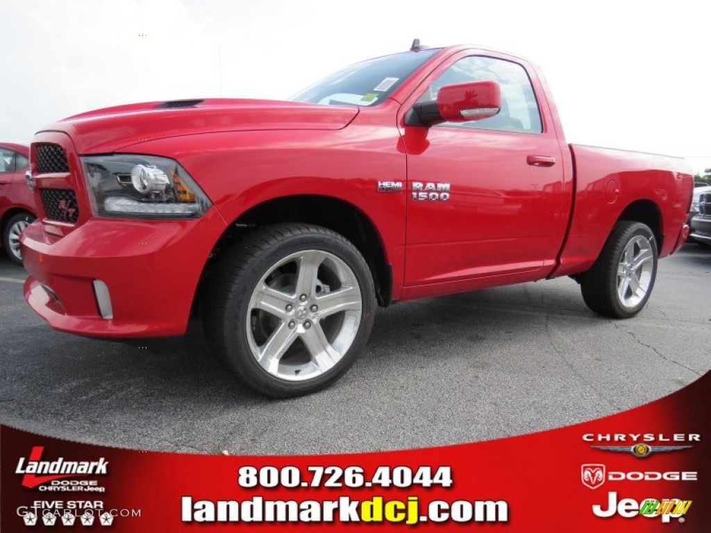 2014 1500 Sport Regular Cab - Flame Red / Black photo #1