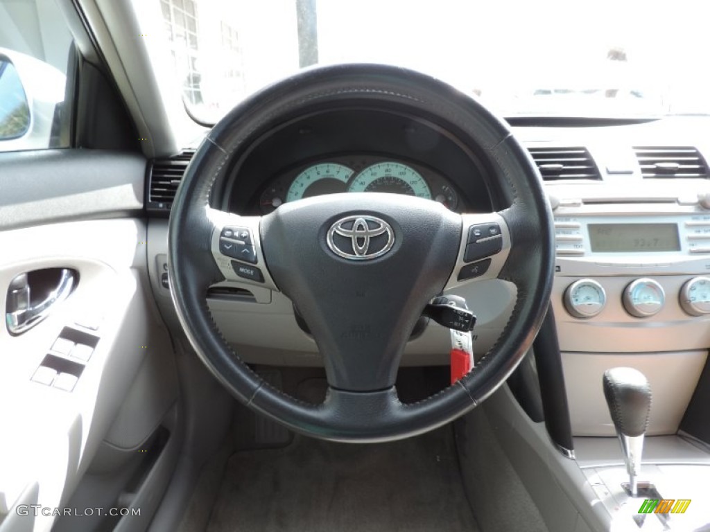 2007 Toyota Camry SE V6 Ash Steering Wheel Photo #94922898