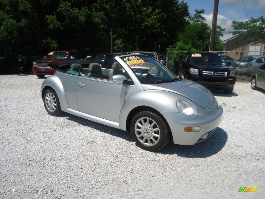 Reflex Silver Metallic 2005 Volkswagen New Beetle GLS Convertible Exterior Photo #94923018