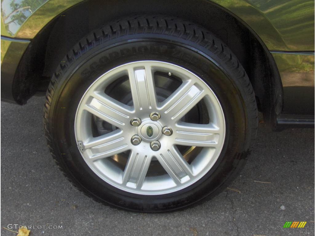 2008 Range Rover V8 HSE - Tonga Green Pearlescent / Sand photo #32