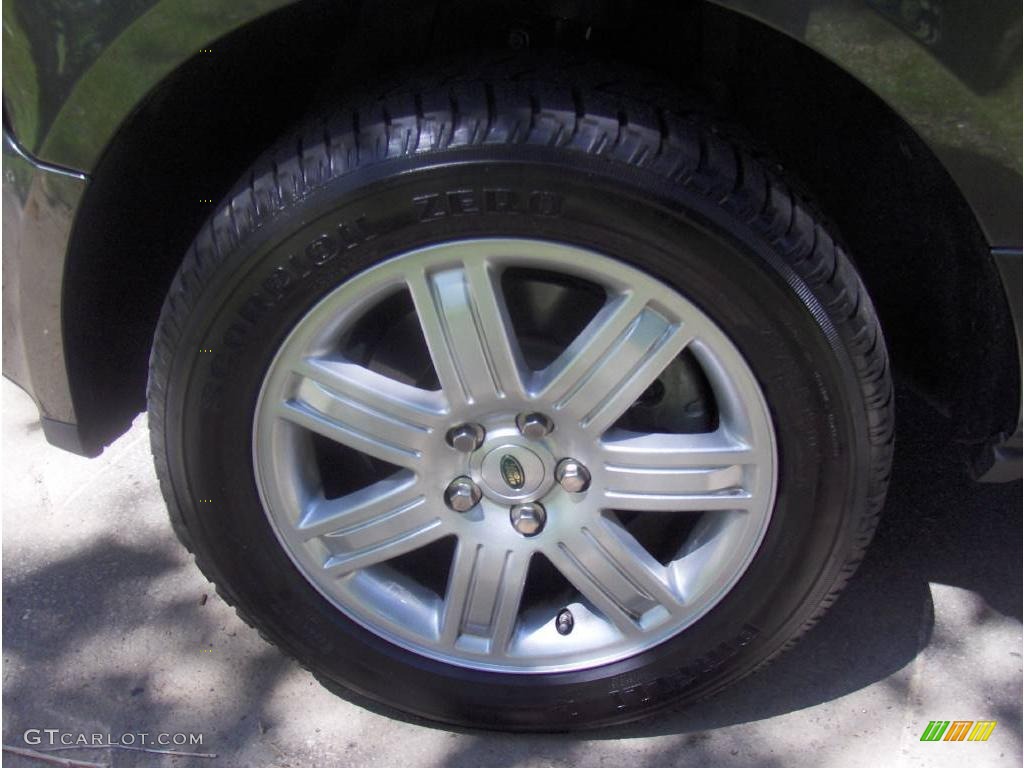 2008 Range Rover V8 HSE - Tonga Green Pearlescent / Sand photo #34