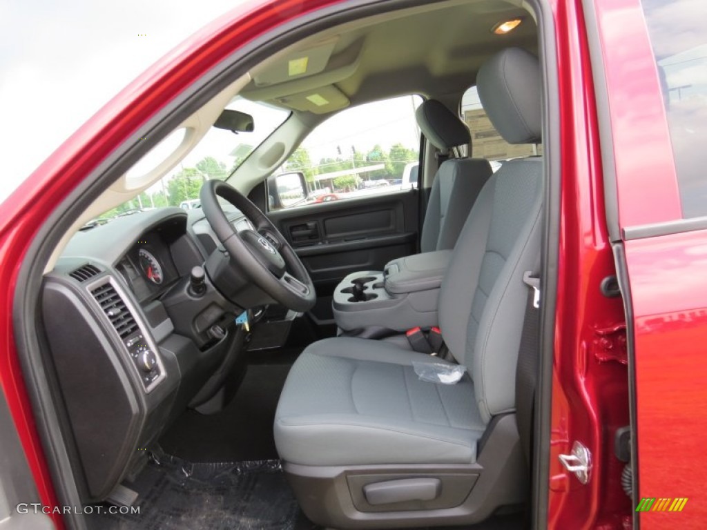 2014 1500 Express Quad Cab - Deep Cherry Red Crystal Pearl / Black/Diesel Gray photo #7