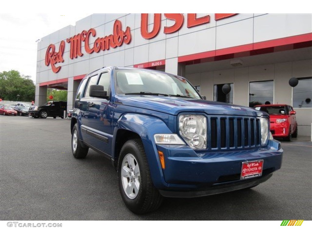 2009 Liberty Sport - Deep Water Blue Pearl / Dark Slate Gray photo #1