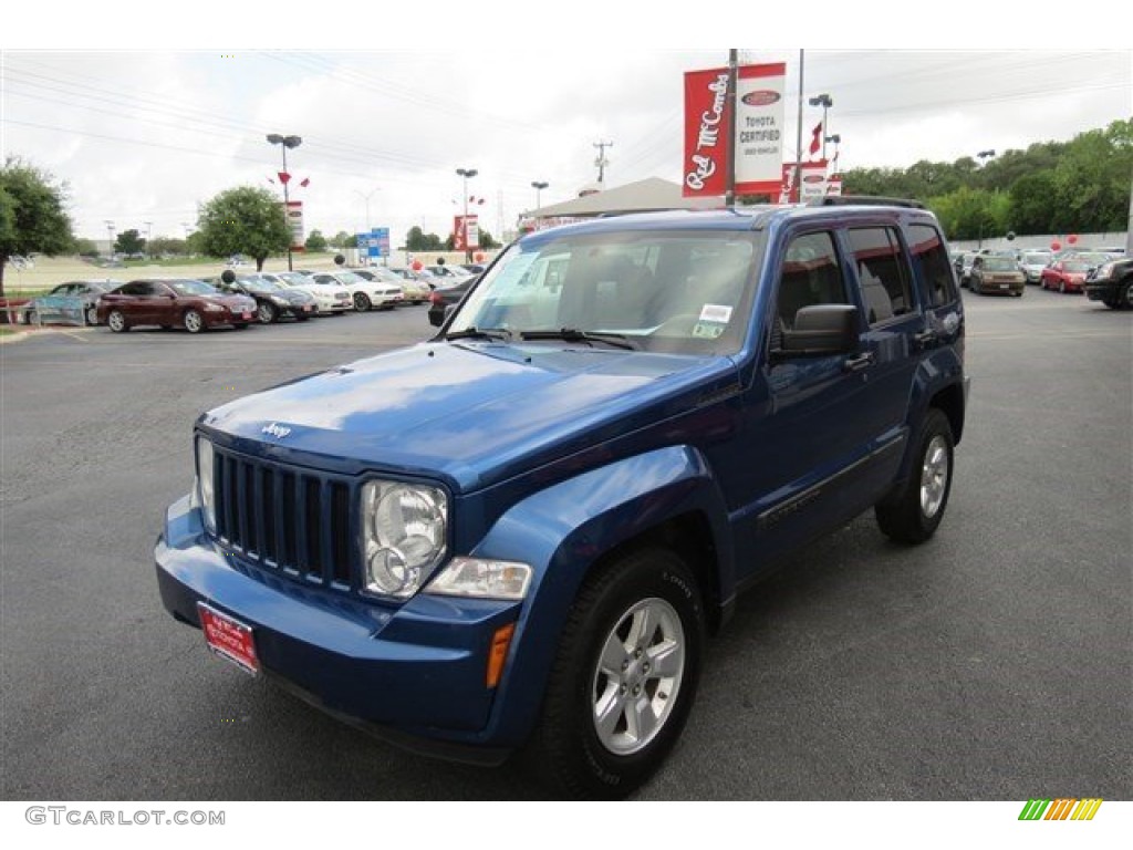 2009 Liberty Sport - Deep Water Blue Pearl / Dark Slate Gray photo #3